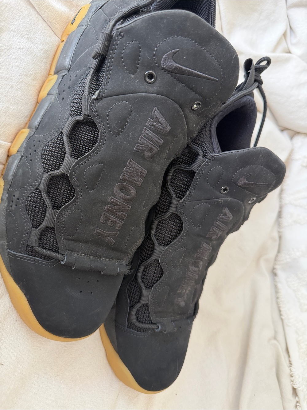 Nike Air Money Men’s Black with Gum Outsole